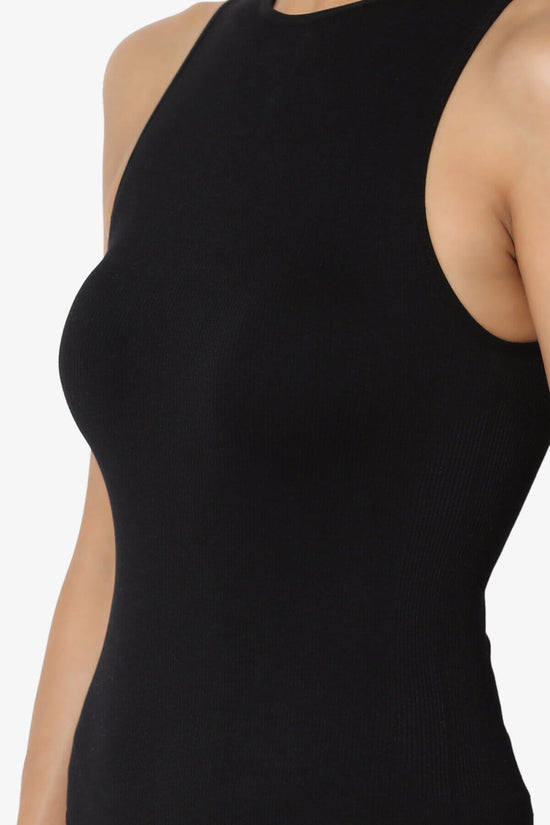 Belinda Ribbed Tank Thong Bodysuit BLACK_5