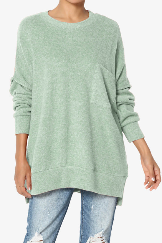 Breccan Blushed Knit Oversized Sweater