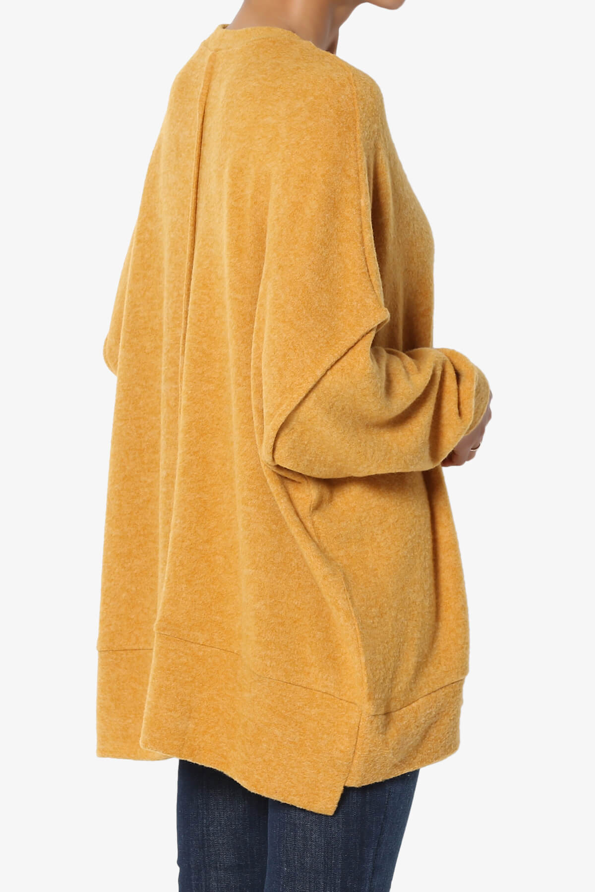 Breccan Blushed Knit Oversized Sweater GOLDEN MUSTARD_4