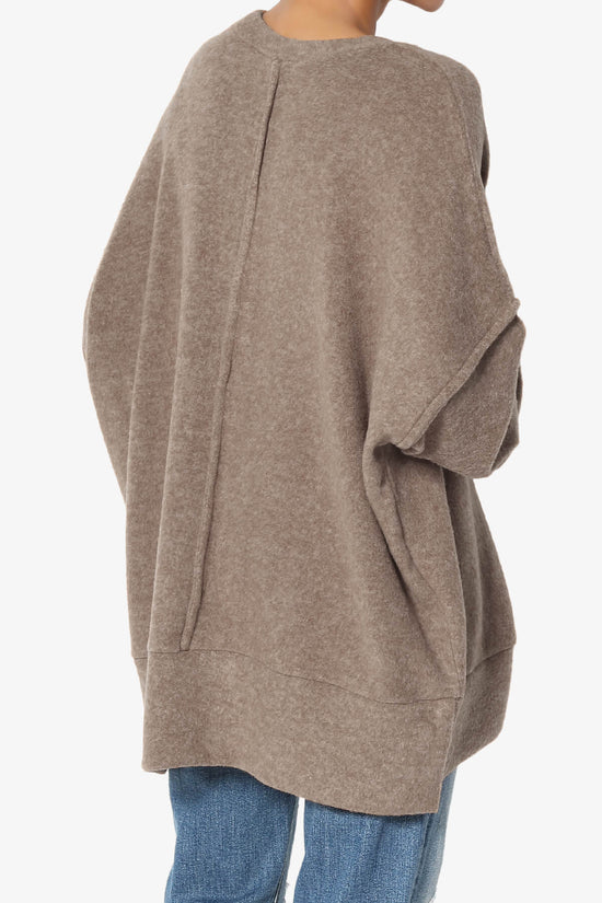 Load image into Gallery viewer, Breccan Blushed Knit Oversized Sweater MOCHA_4
