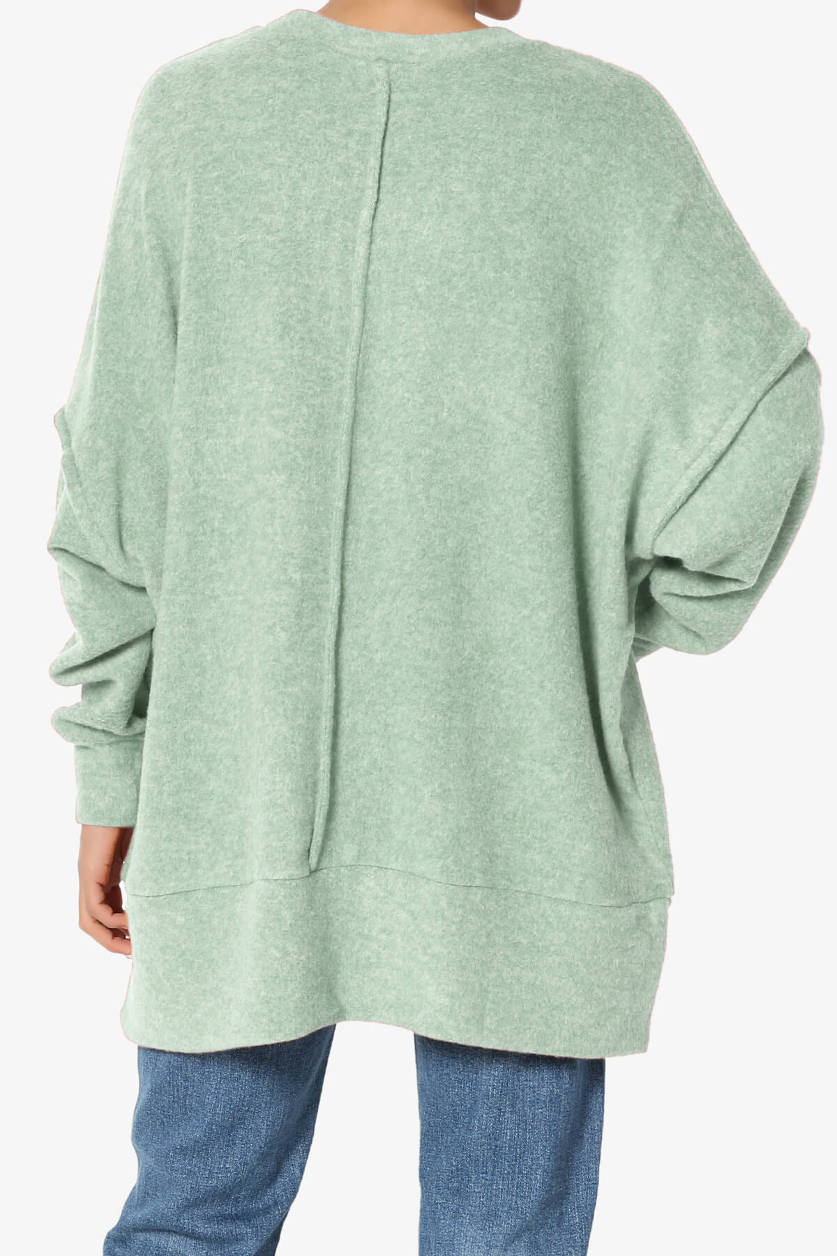 Breccan Blushed Knit Oversized Sweater