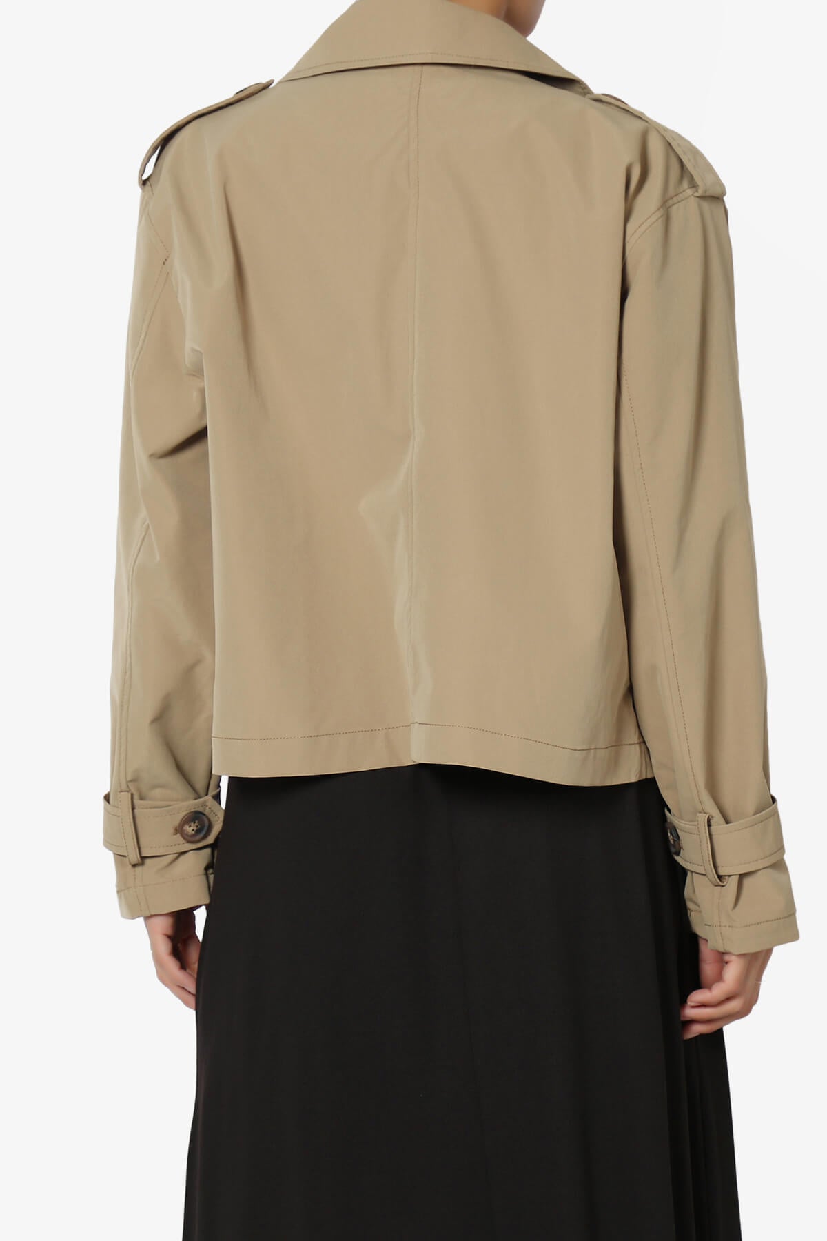 Load image into Gallery viewer, Brixton Cropped Trench Jacket CAMEL_2
