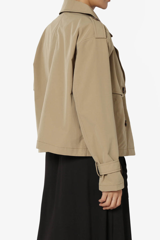 Brixton Cropped Trench Jacket CAMEL_4