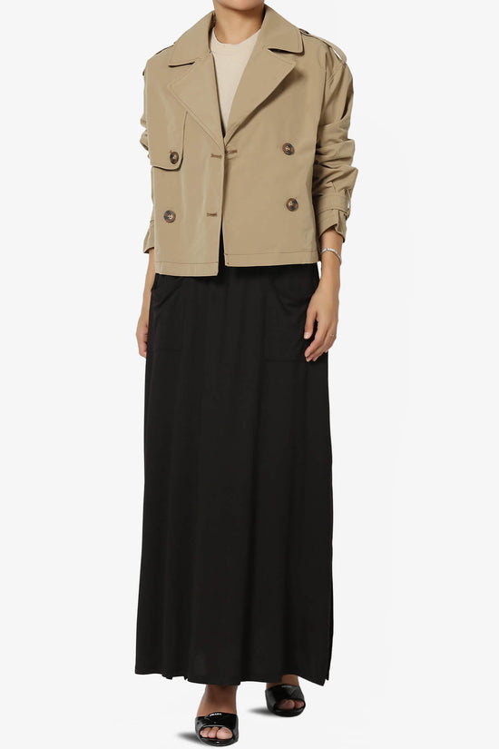 Brixton Cropped Trench Jacket CAMEL_6
