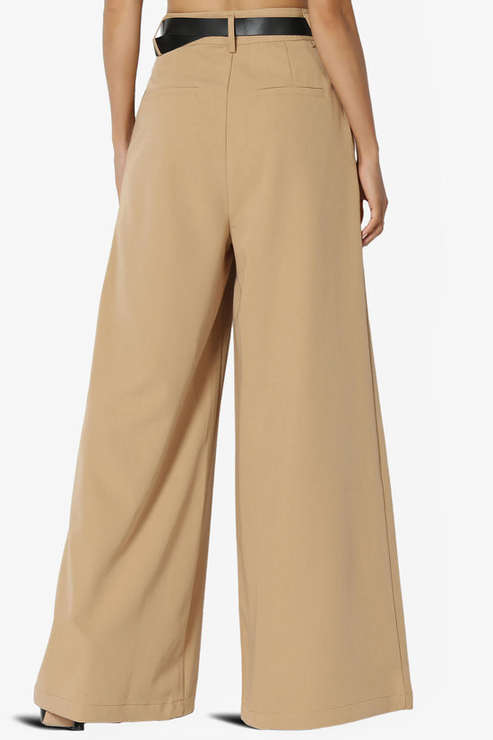 Caden High Waisted Wide Leg Trousers CAMEL_2