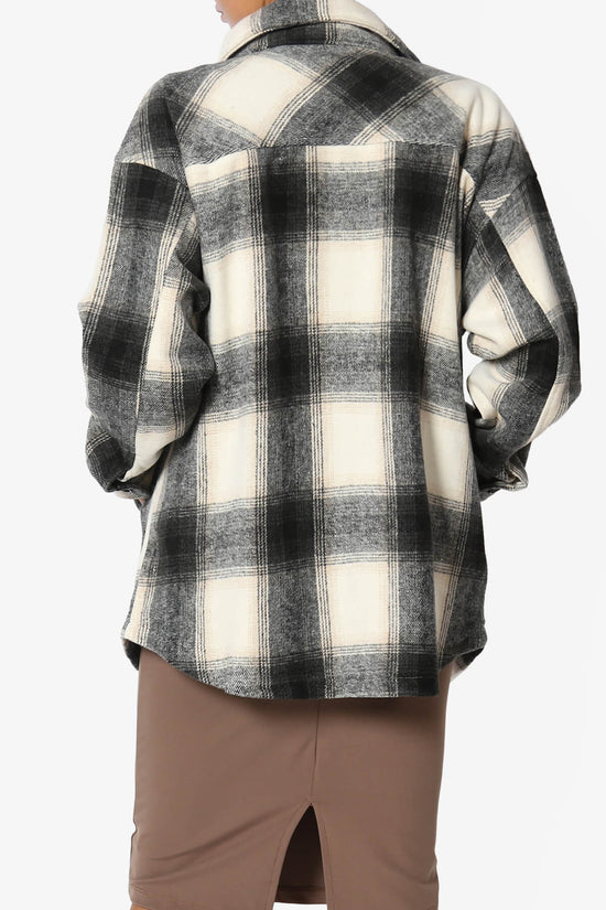Load image into Gallery viewer, Cameron Plaid Flannel Oversized Shacket BLACK_2
