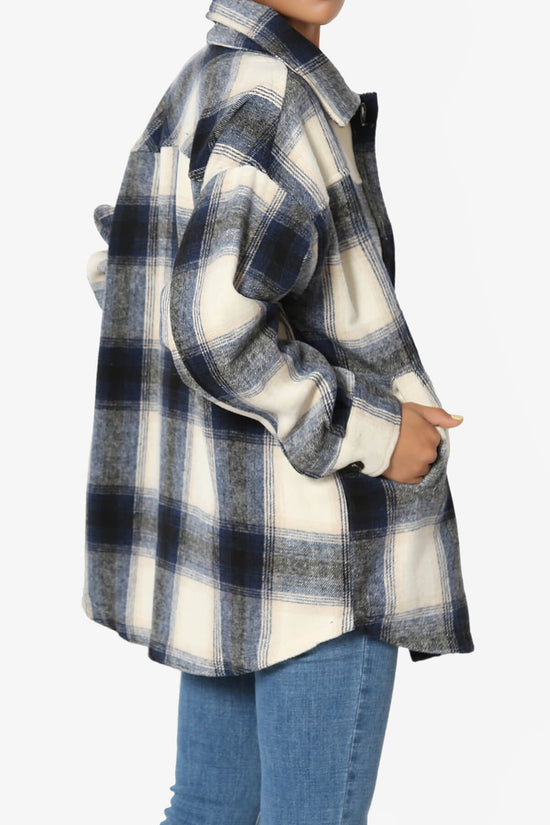 Cameron Plaid Flannel Oversized Shacket NAVY_4