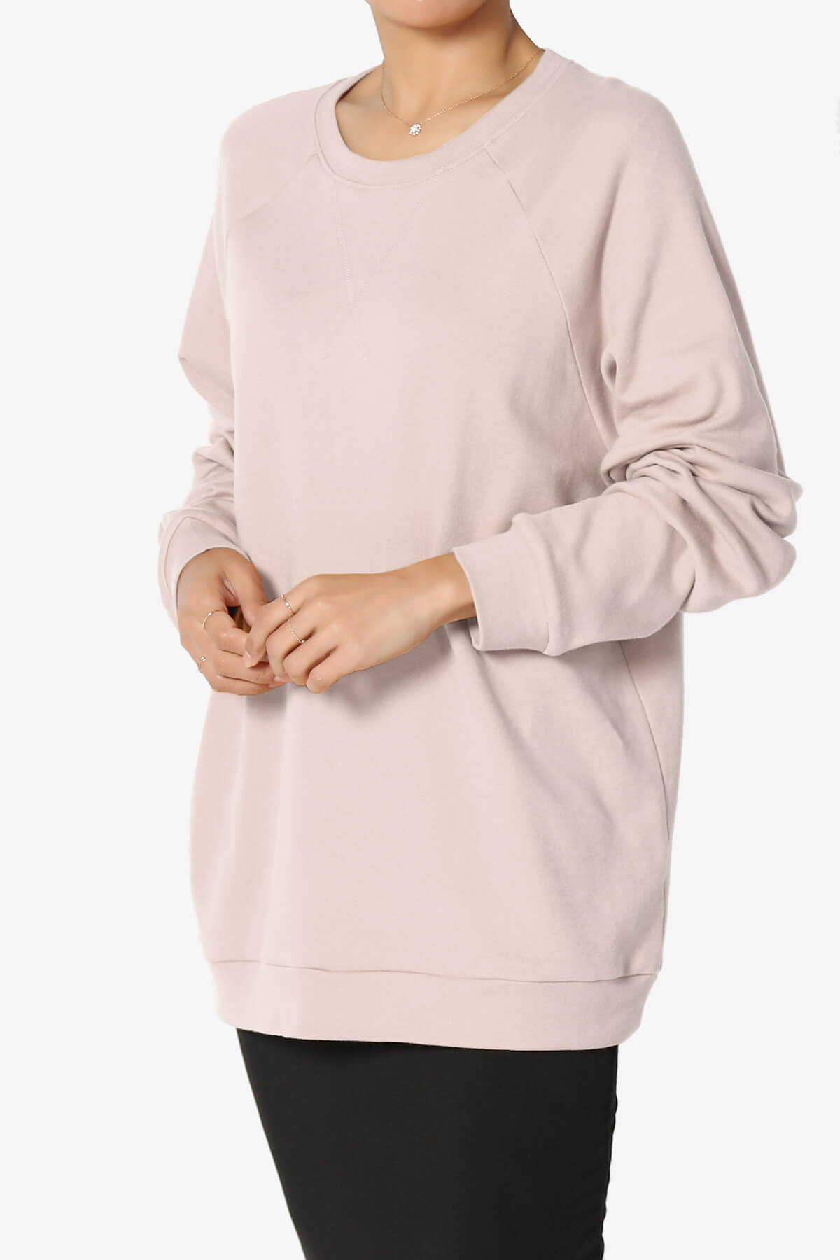 Carlene Cotton Raglan Sleeve Pullover Top DUSTY BLUSH_3
