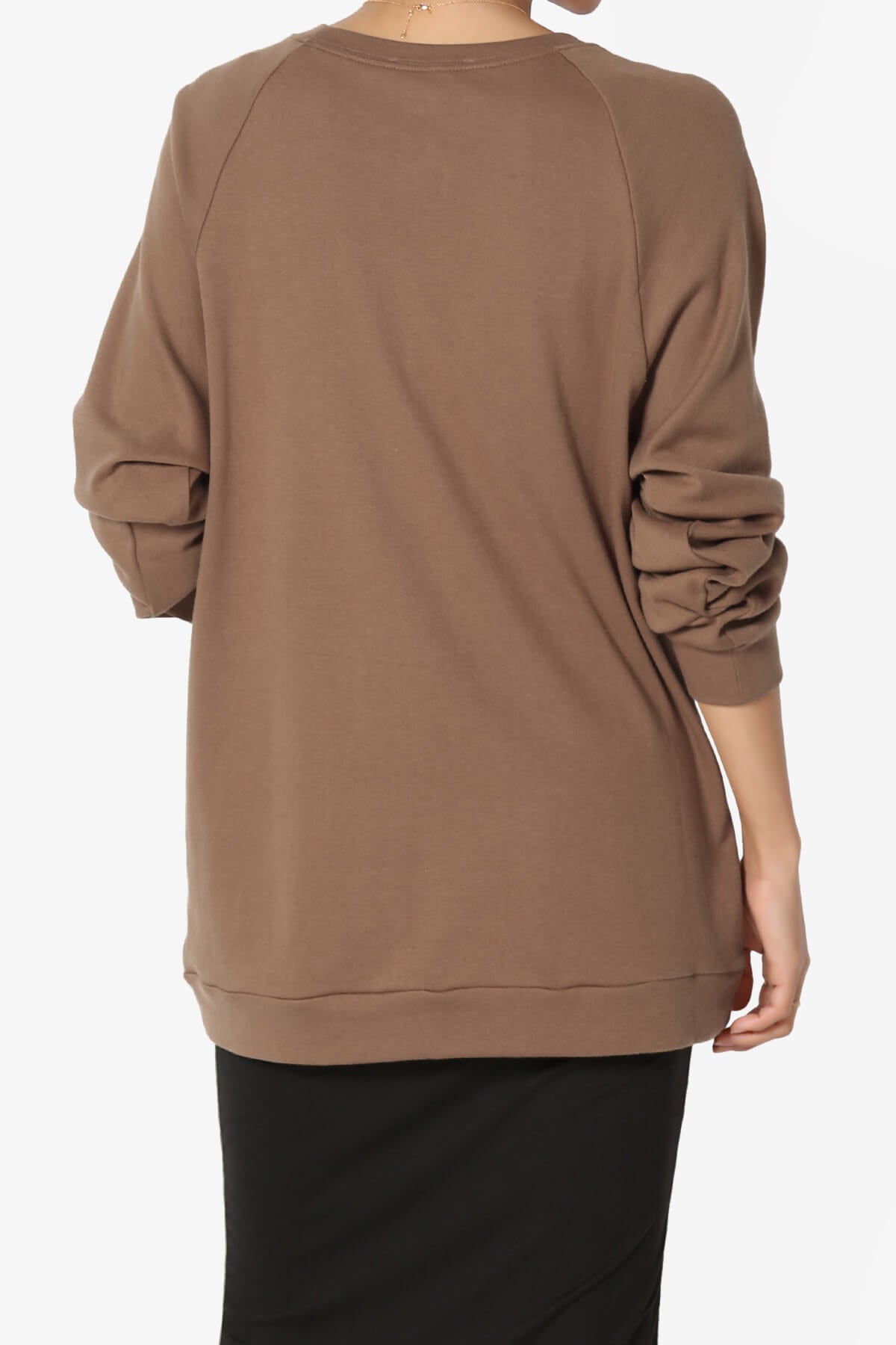 Carlene Cotton Raglan Sleeve Pullover Top PLUS