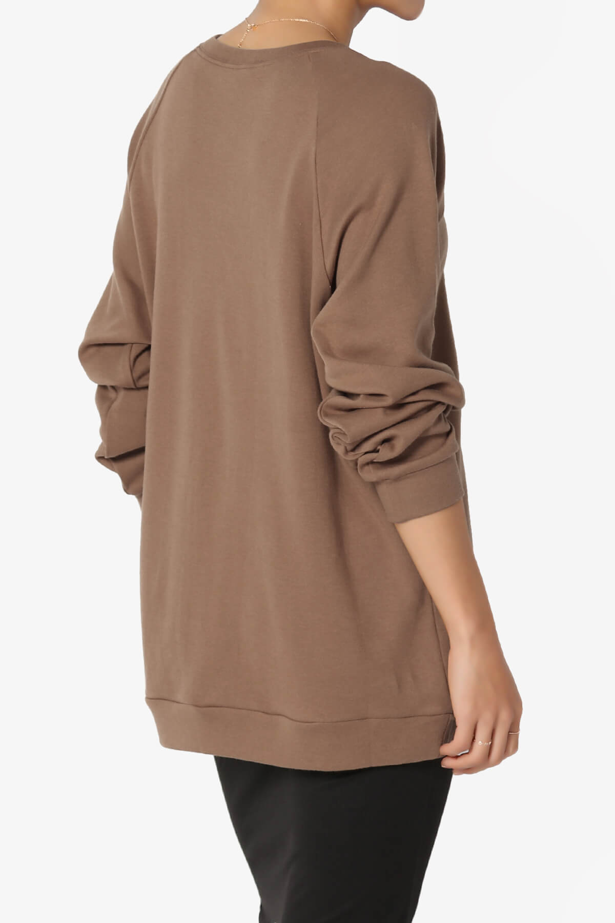 Carlene Cotton Raglan Sleeve Pullover Top PLUS