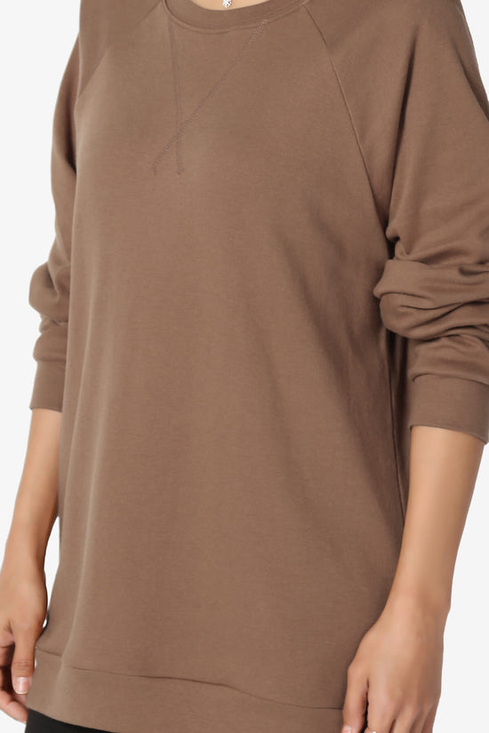 Carlene Cotton Raglan Sleeve Pullover Top PLUS