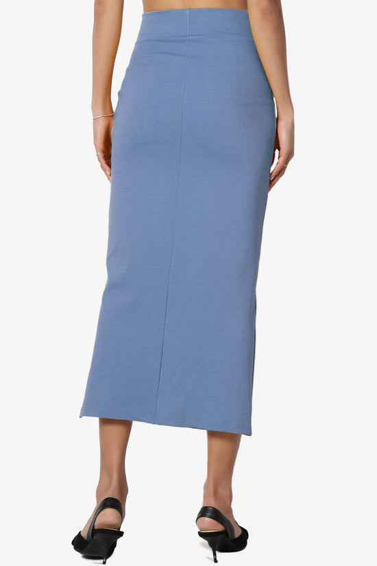 Carleta Mid Calf Pencil Skirt PLUS