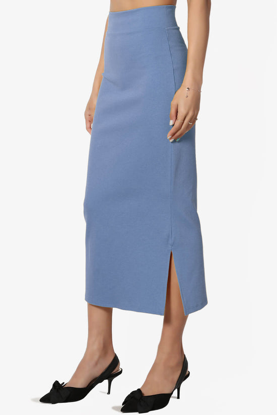 Carleta Mid Calf Pencil Skirt PLUS