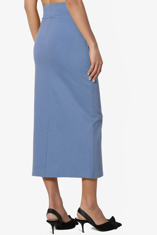 Carleta Mid Calf Pencil Skirt PLUS