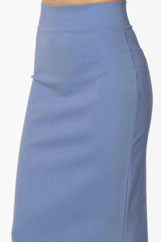 Carleta Mid Calf Pencil Skirt PLUS