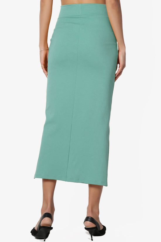 Carleta Mid Calf Pencil Skirt