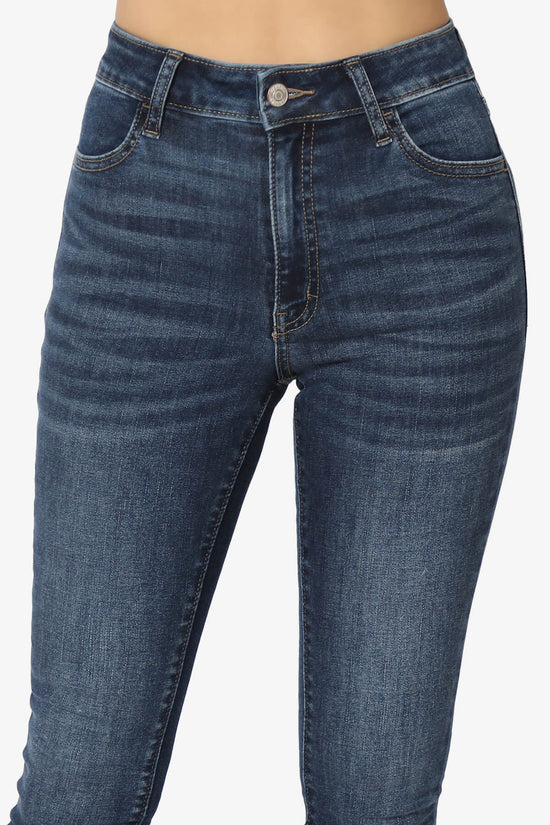 Load image into Gallery viewer, Cherish High Rise Extra Stretch Skinny Jeans DARK_5
