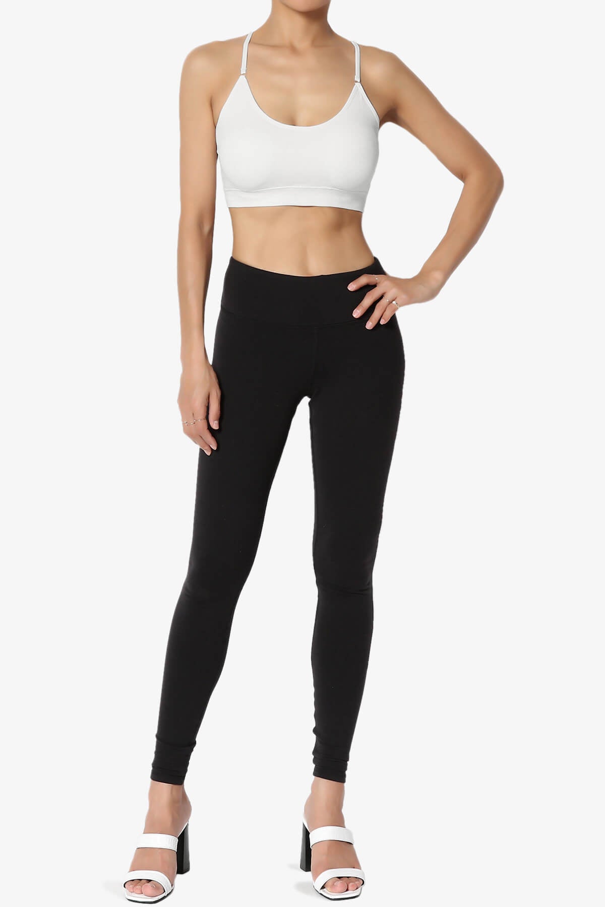 Dassie Padded Cross Back Bra Top BONE_6