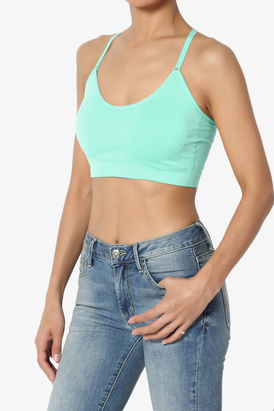 Load image into Gallery viewer, Dassie Padded Cross Back Bra Top MINT_3
