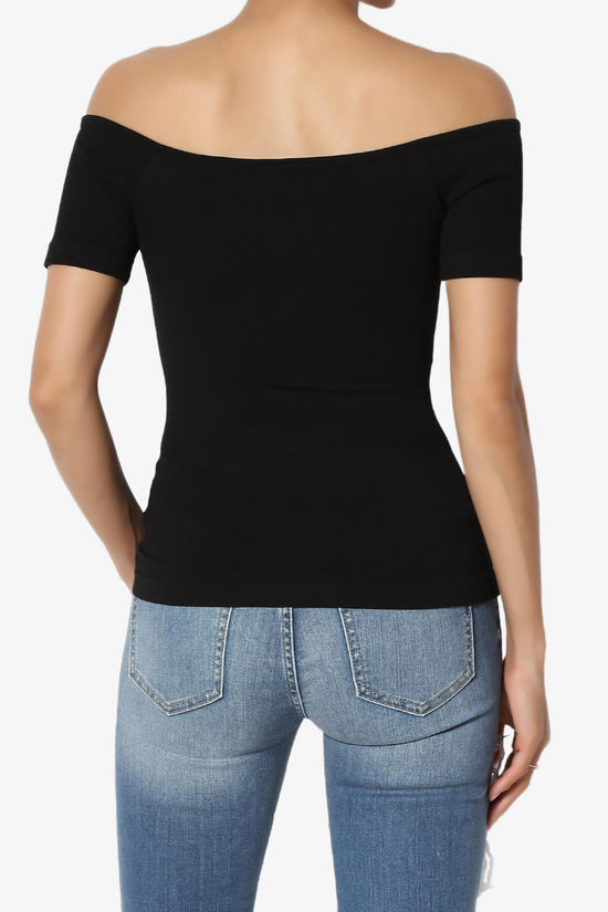 Vala Off Shoulder Ribbed Top