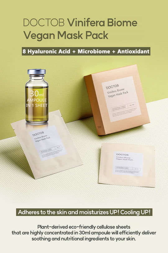 DOCTOB Vinifera Biome Vegan Mask Pack (5-Pack)