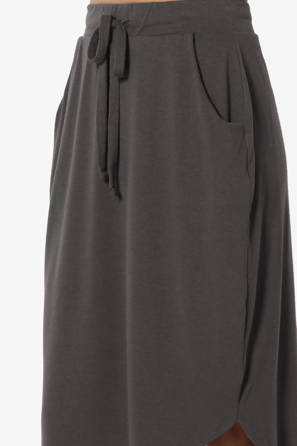 Load image into Gallery viewer, Eclipse Drawstring Midi Skirt ASH GREY_5
