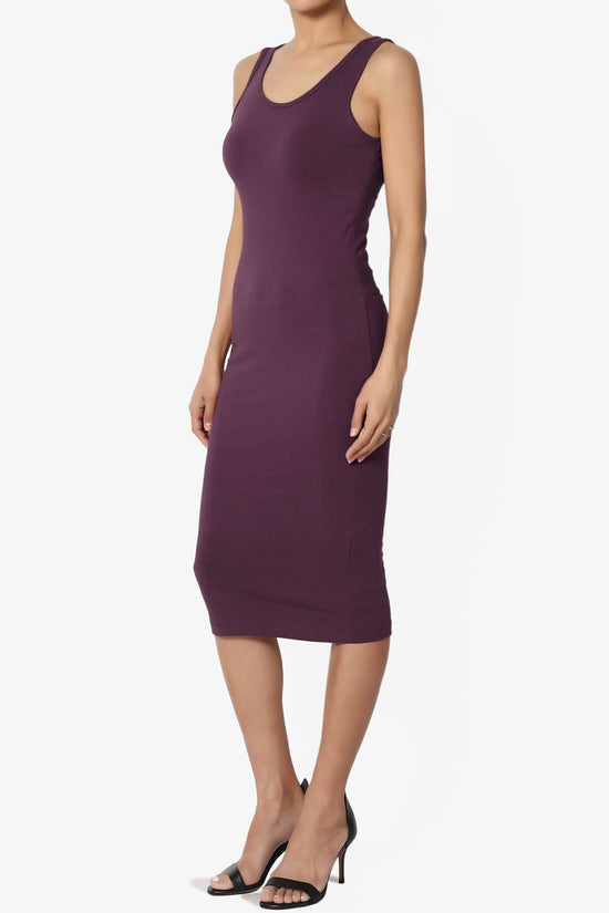 Fontella Sleeveless Bodycon Midi Dress DUSTY PLUM_3