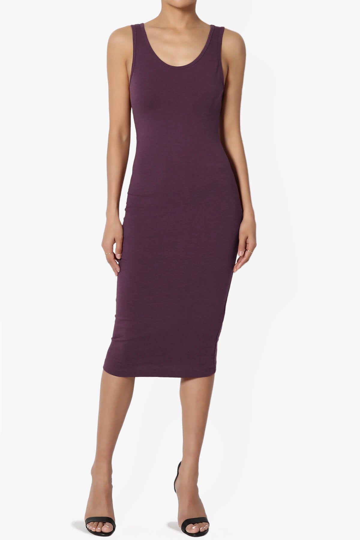 Fontella Sleeveless Bodycon Midi Dress DUSTY PLUM_6