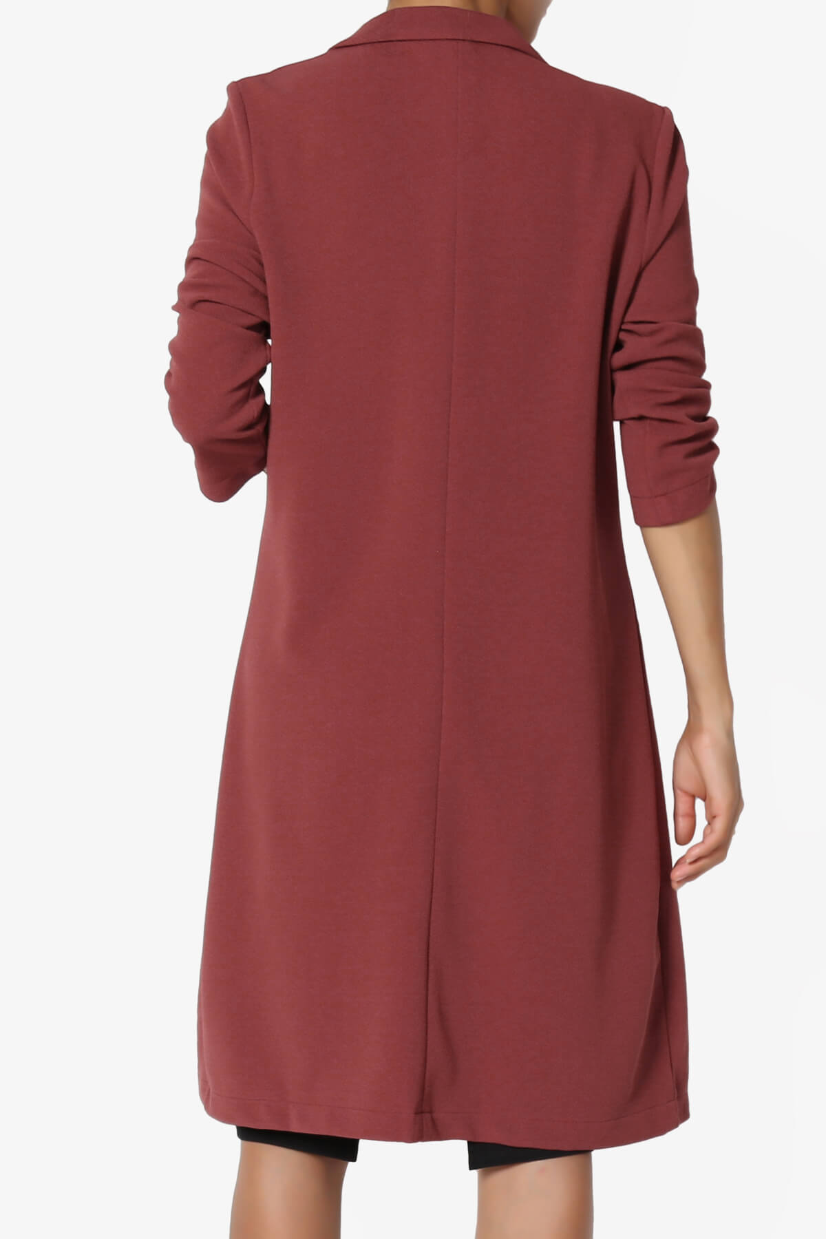 Pisa Ruched 3/4 Sleeve Longline Jacket