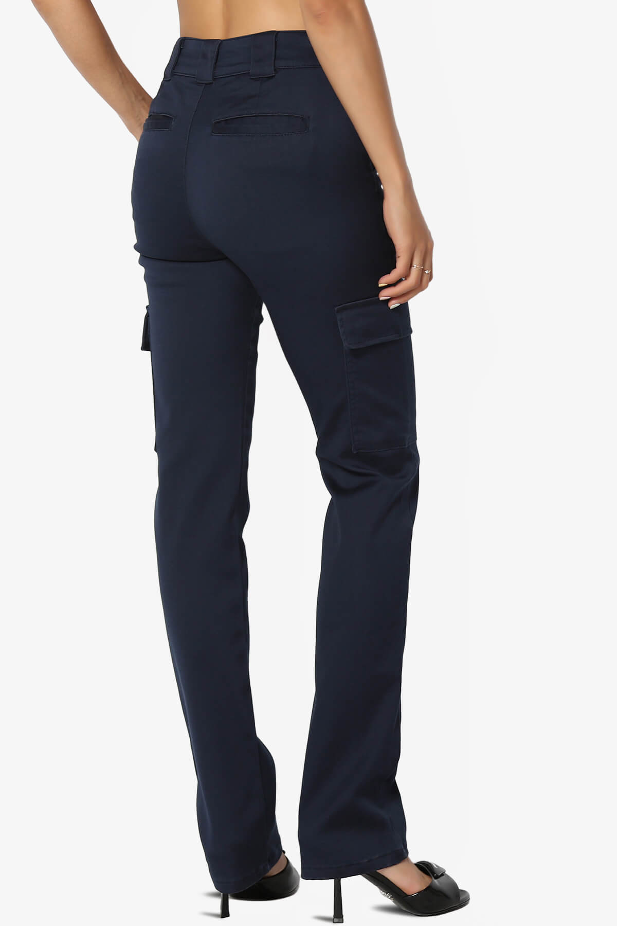 Imaan Stretch Canvas Cargo Pants NAVY_4