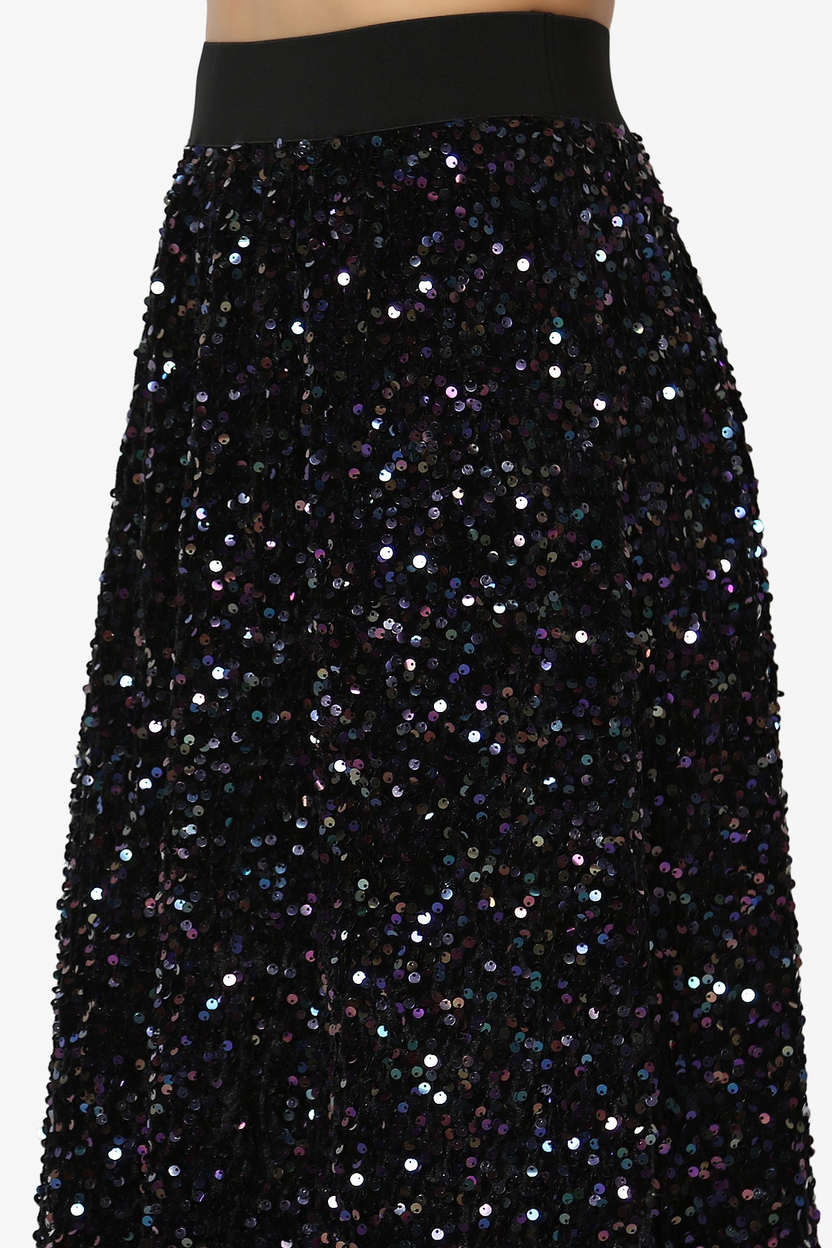 Ulyana Sequin A-Line Maxi Skirt