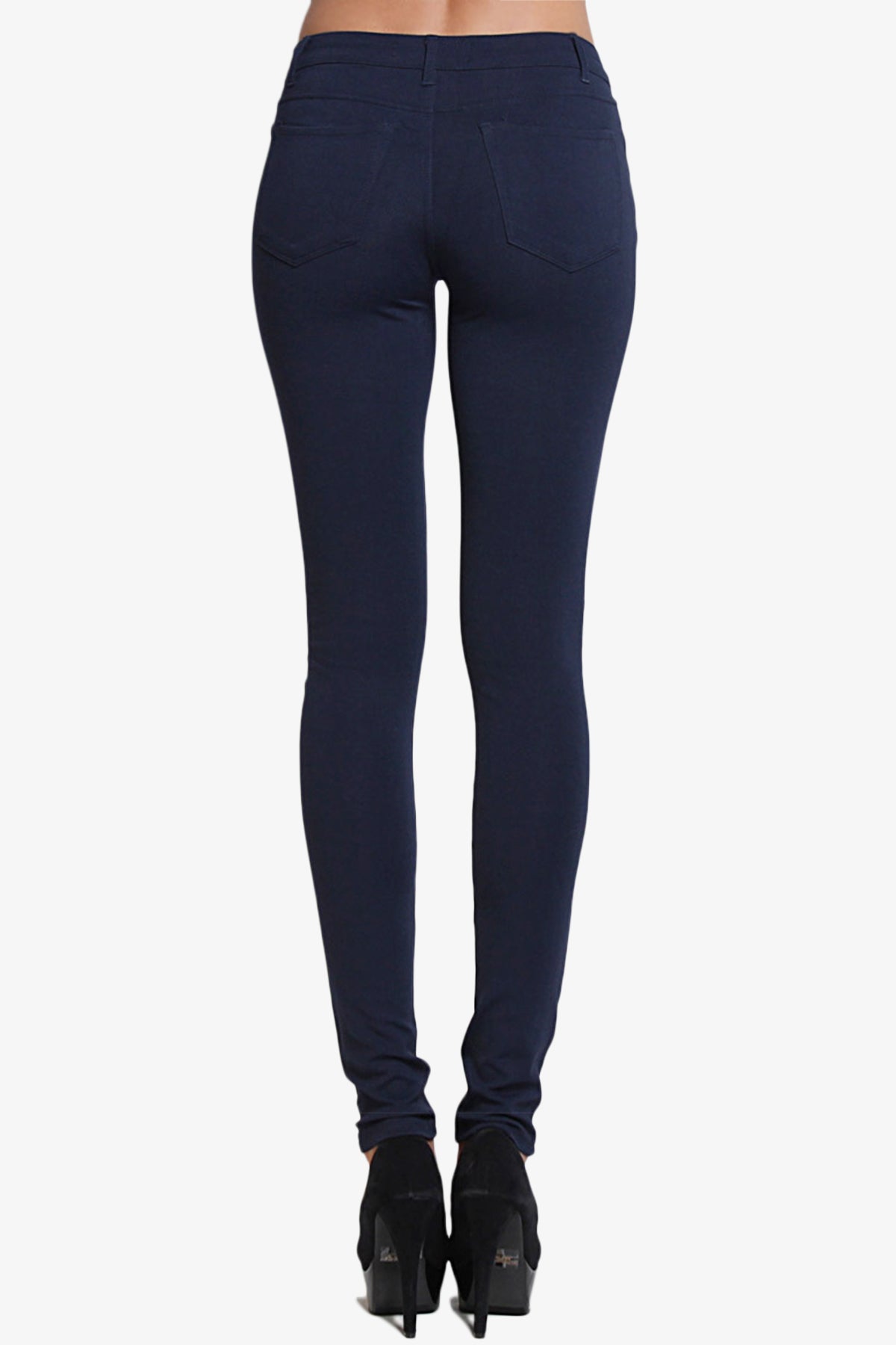 Roseland 4 Way Stretch Skinny Pants NAVY_2