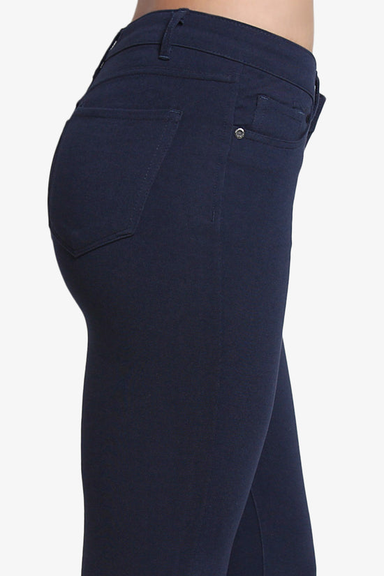 Roseland 4 Way Stretch Skinny Pants NAVY_6