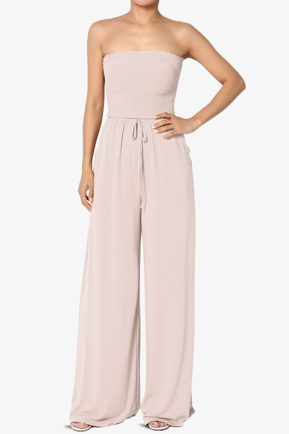 Jaklin Strapless Wide Leg Jumpsuit DUSTY BLUSH_1