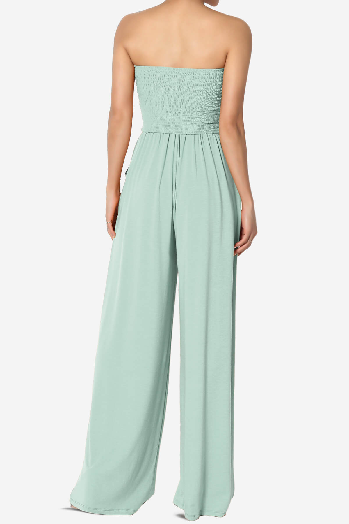 Jaklin Strapless Wide Leg Jumpsuit LIGHT GREEN_2