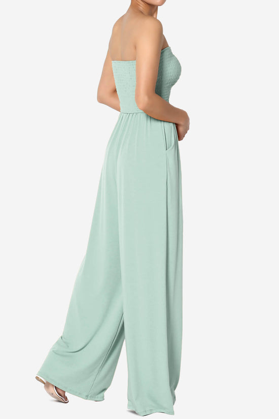 Jaklin Strapless Wide Leg Jumpsuit LIGHT GREEN_4