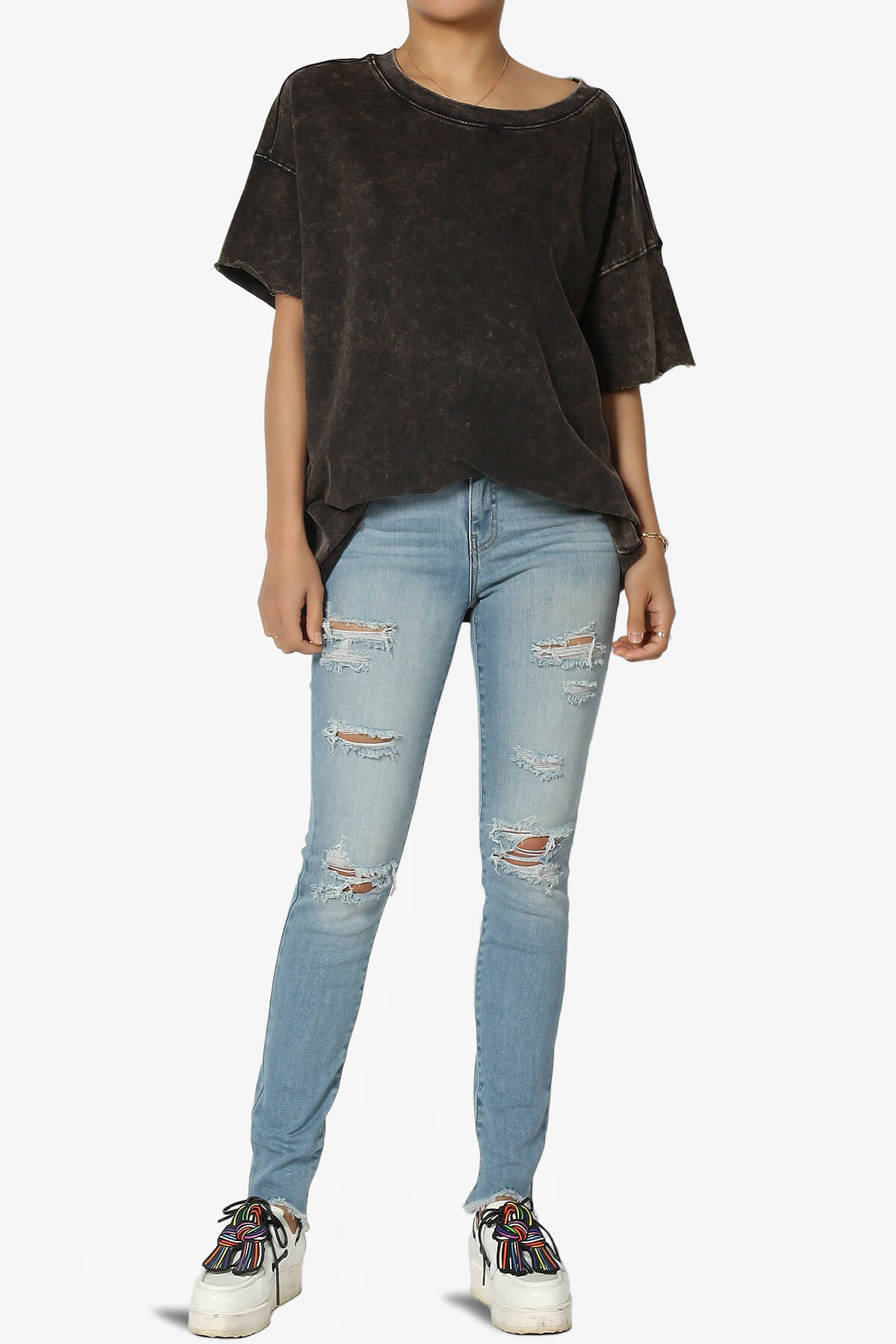 Jude Mid rise Anke Skinny Jeans in Light LIGHT_6