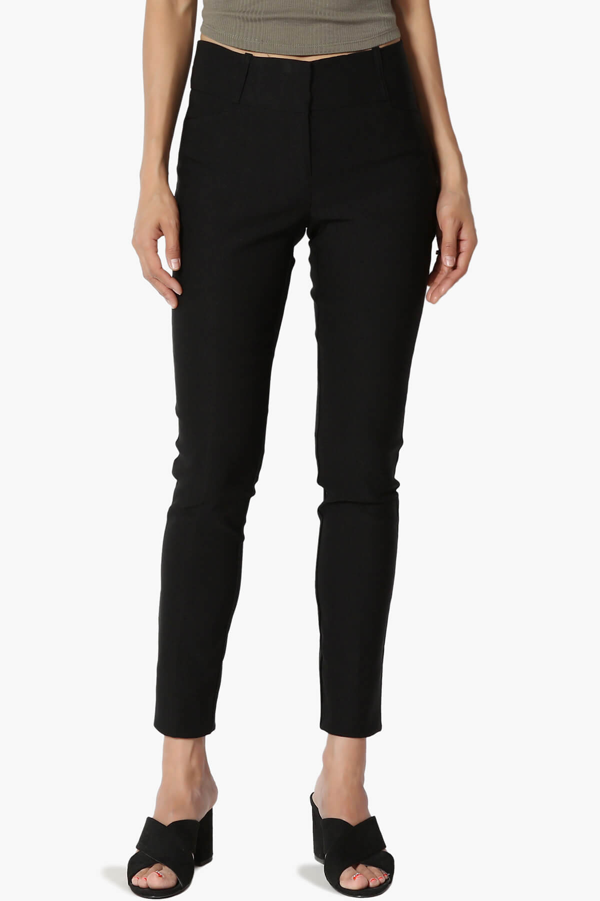 Kadee Stretch Skinny Leg Trousers BLACK_1