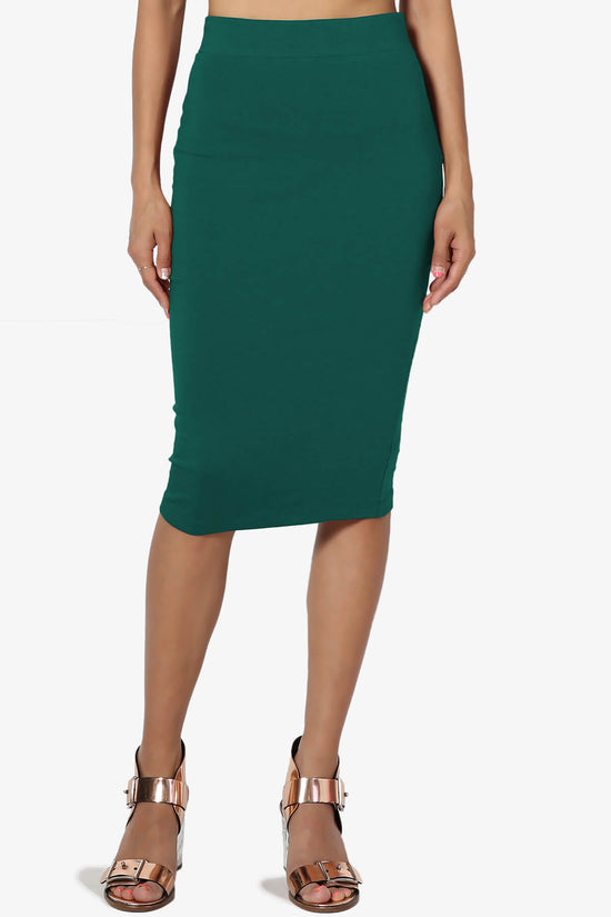 Karan Cotton Midi Pencil Skirt