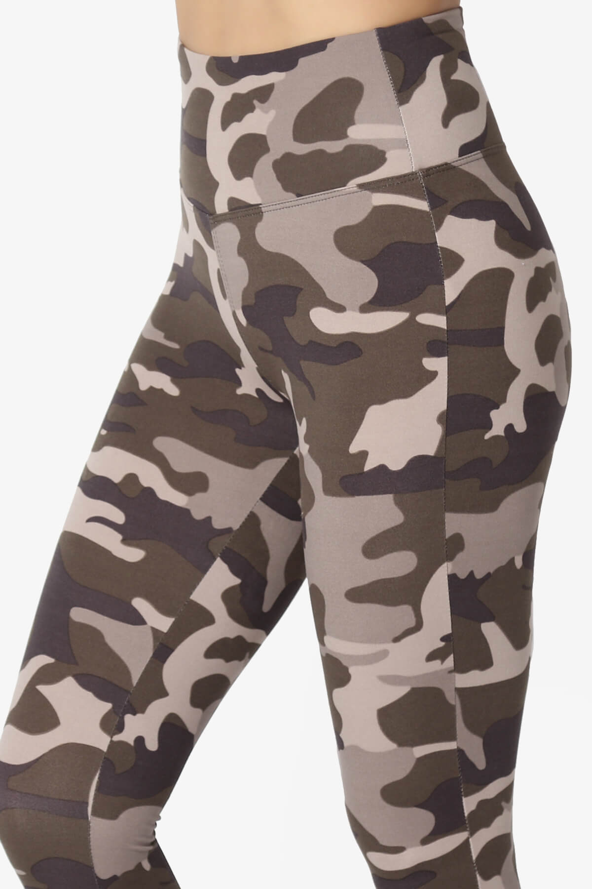 Load image into Gallery viewer, Lafayette Camo Army High Waist Microfiber Leggings DUSTY OLIVE_5
