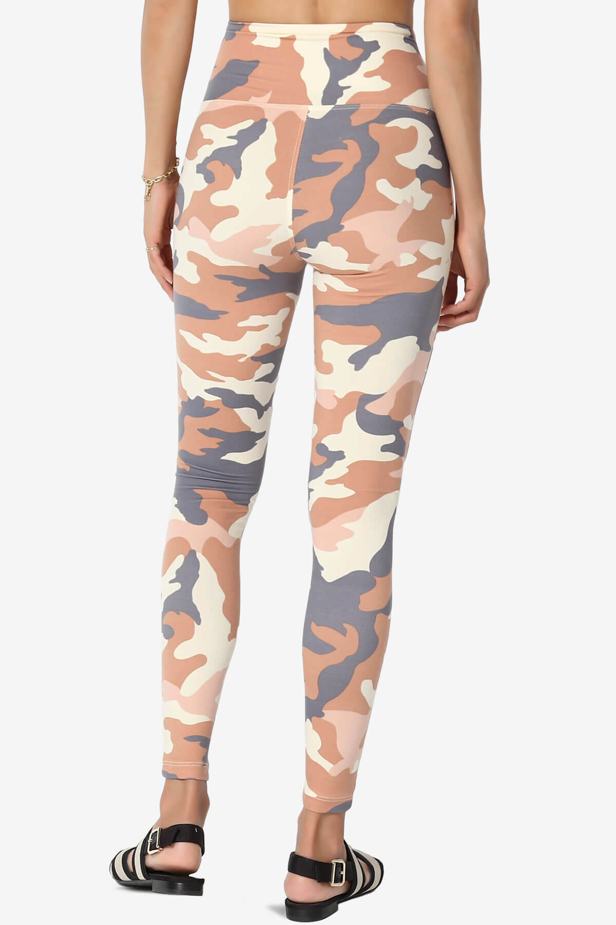 Lafayette Camo High Waist Microfiber Leggings ALMOND_2