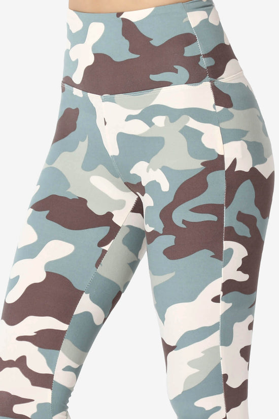 Lafayette Camo High Waist Microfiber Leggings GREEN_5