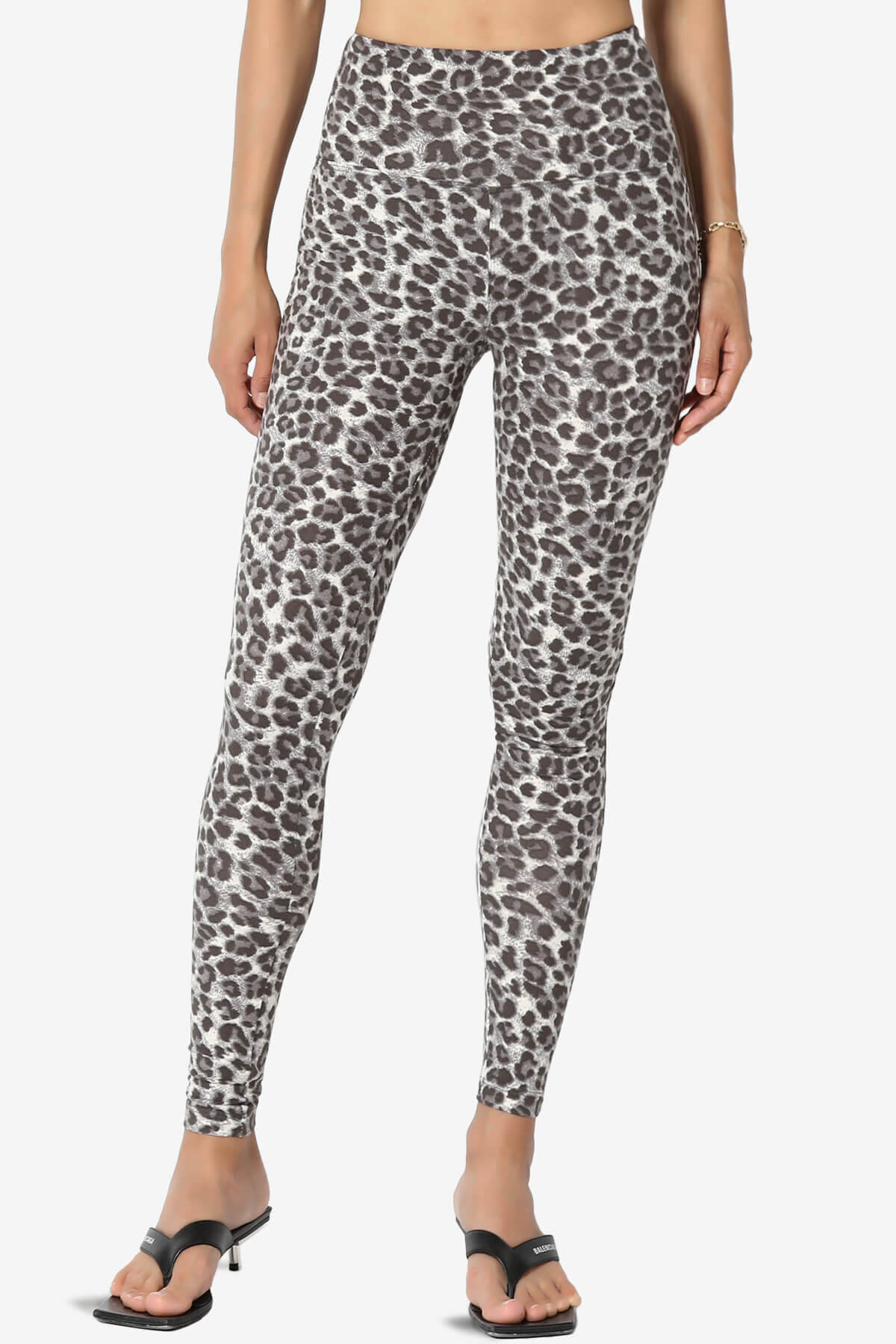 Lafayette Leopard High Waist Microfiber Leggings GREY_1