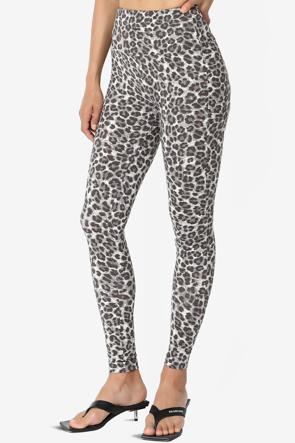 Lafayette Leopard High Waist Microfiber Leggings GREY_3