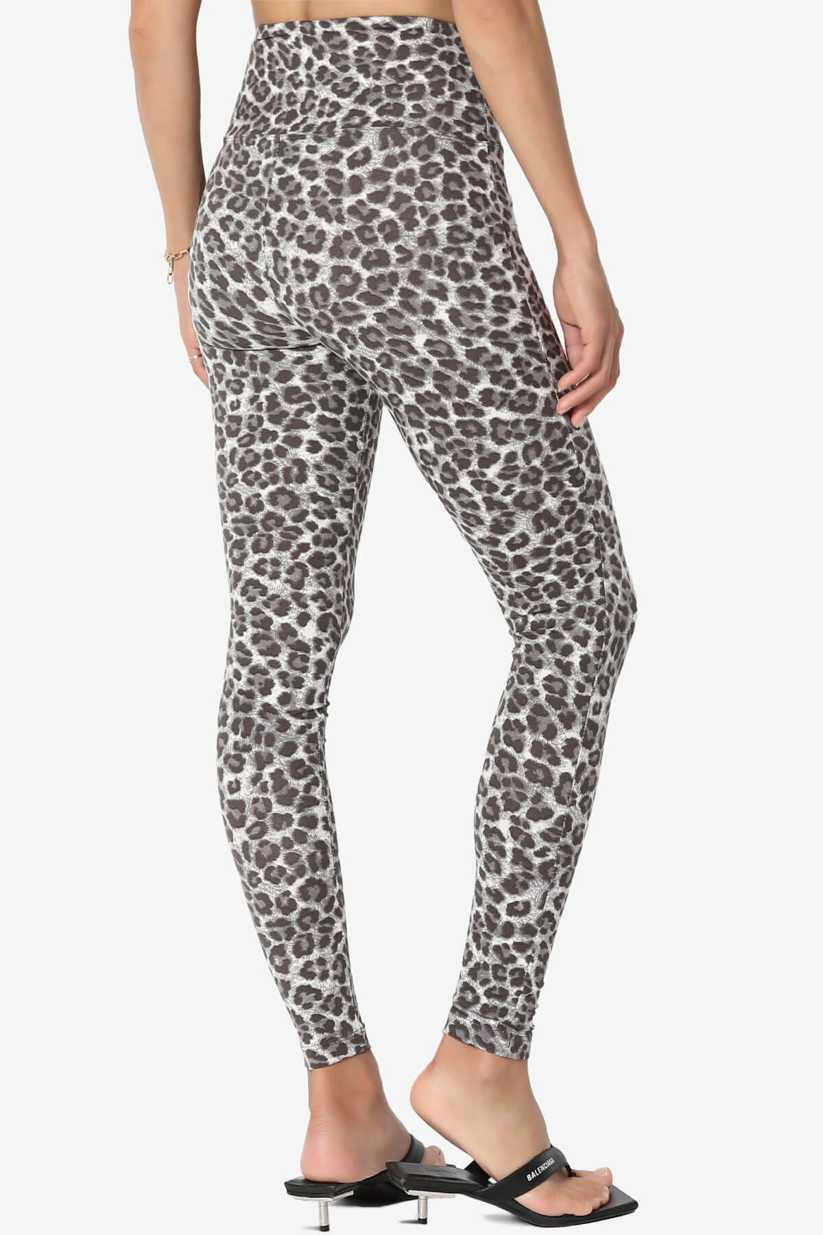 Lafayette Leopard High Waist Microfiber Leggings GREY_4