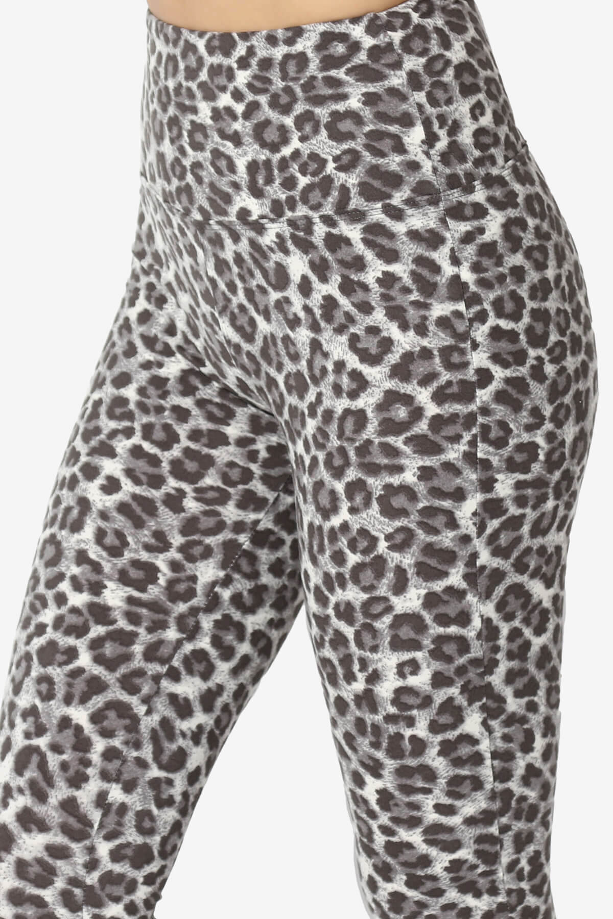 Lafayette Leopard High Waist Microfiber Leggings GREY_5