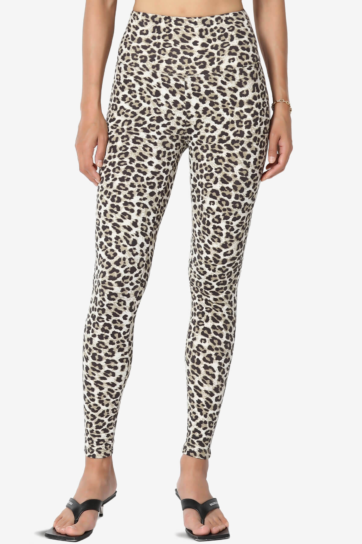 Lafayette Leopard High Waist Microfiber Leggings OLIVE_1