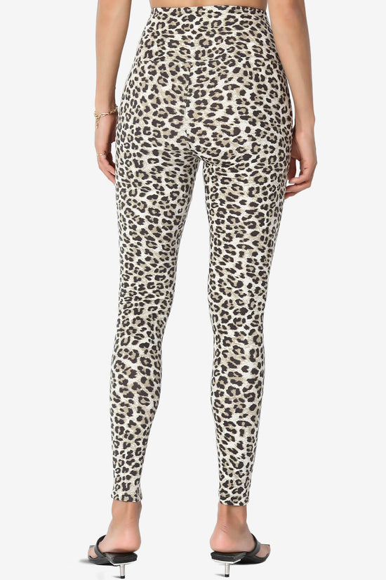 Load image into Gallery viewer, Lafayette Leopard High Waist Microfiber Leggings OLIVE_2
