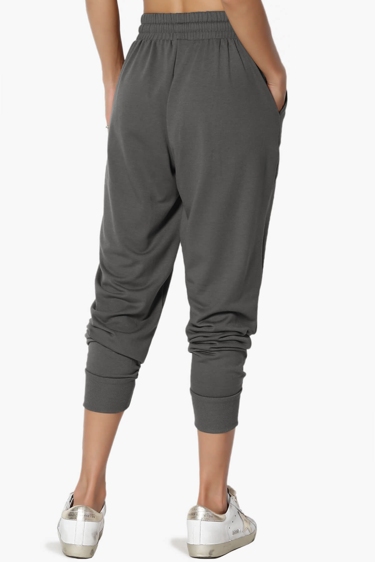 Load image into Gallery viewer, Lanette Drawstring Jersey Jogger Pants ASH GREY_2
