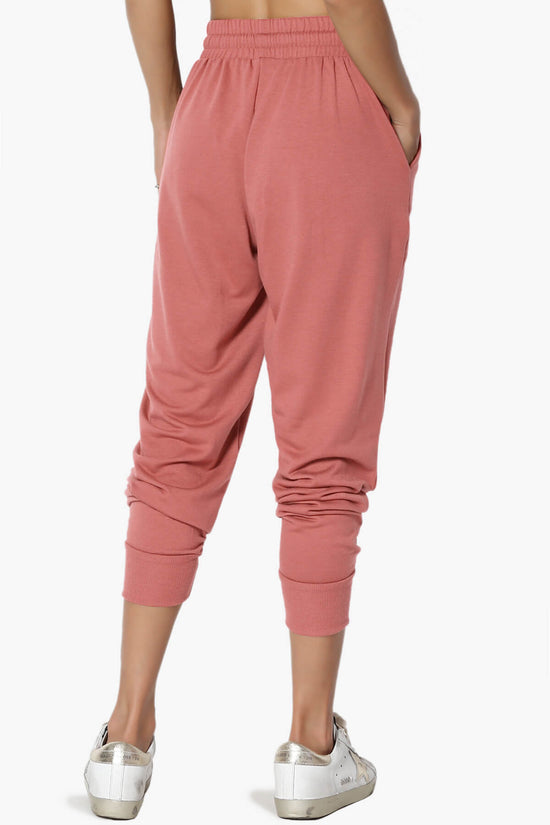 Load image into Gallery viewer, Lanette Drawstring Jersey Jogger Pants ASH ROSE_2
